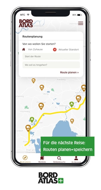 BORDATLAS+ Routenplanung