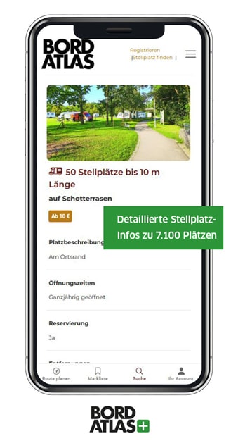 BORDATLAS+ Stellplatz-Details